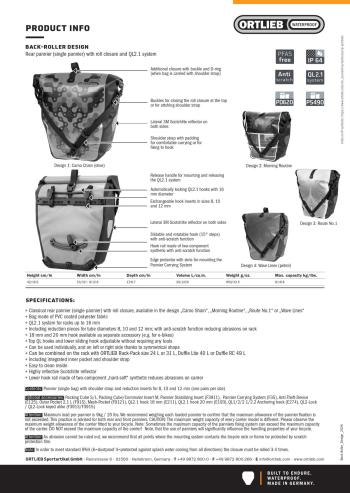 Ortlieb Back-Roller Design Camo Chain QL2.1 csomagtartó táska 12.Kép