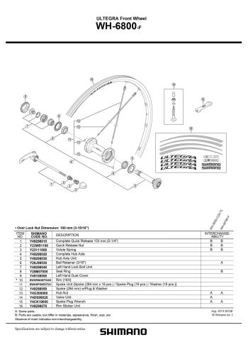 Shimano Ultegra WH-6800-F Seal Ring tömítő gyűrű 2.Kép