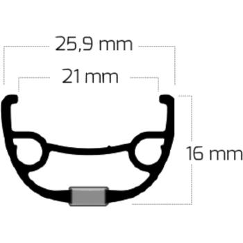 Ryde Rival21 622/21 36H Disc szegecselt felni 2.Kép