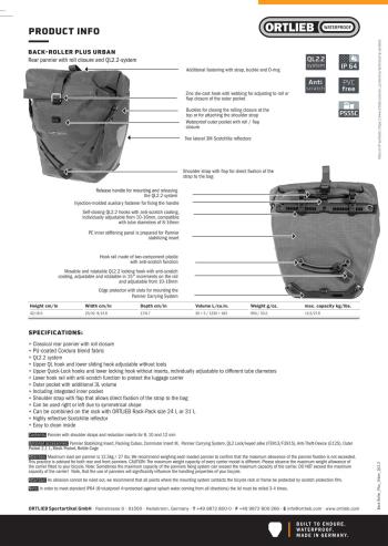 Ortlieb Back-Roller Plus Urban 20+3L rear pannier bag 15.Image