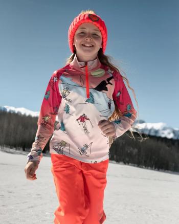 Spyder Girls Surface Zip T-Neck  aláöltöző felsőrész 5.Kép