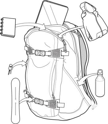 Burton Day Hiker Pack 22l hátizsák 8.Kép